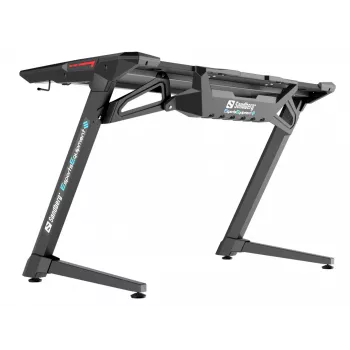 Secretária gaming Sandberg Fighter Gaming Desk 2 preto