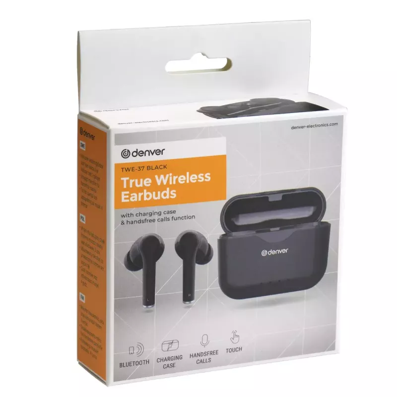 Headset Denver TWE-37 preto