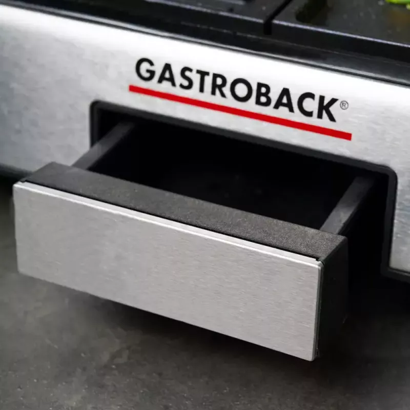 Grelhador de contacto Gastroback Design Plancha & BBQ 2000 W Aço inoxidável