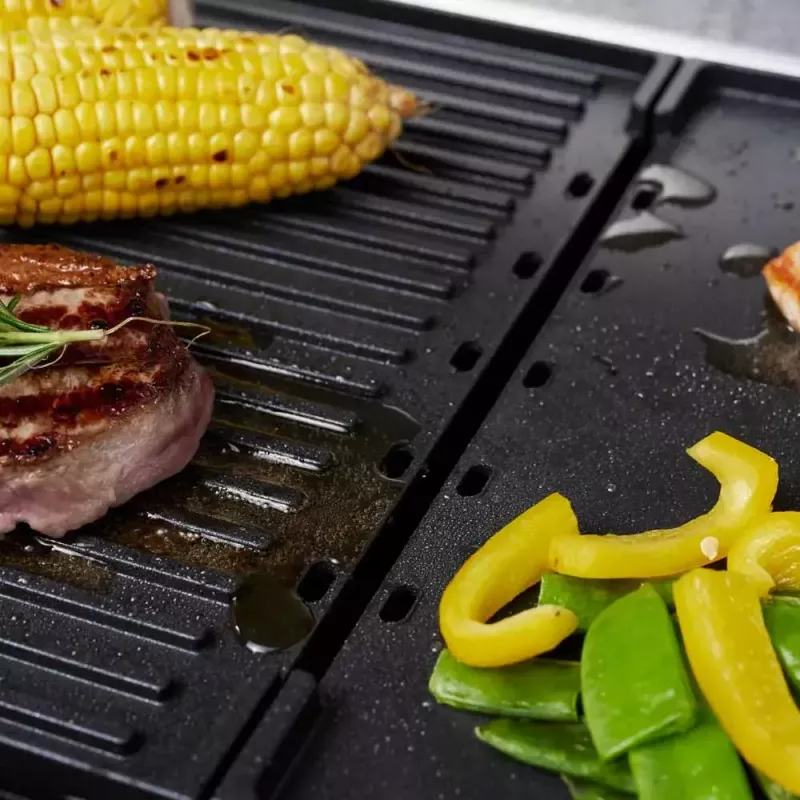 Grelhador de contacto Gastroback Design Plancha & BBQ 2000 W Aço inoxidável