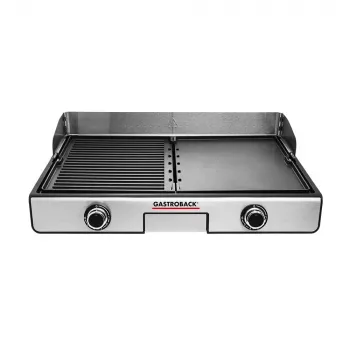 Grelhador de contacto Gastroback Design Plancha & BBQ 2000 W Aço inoxidável