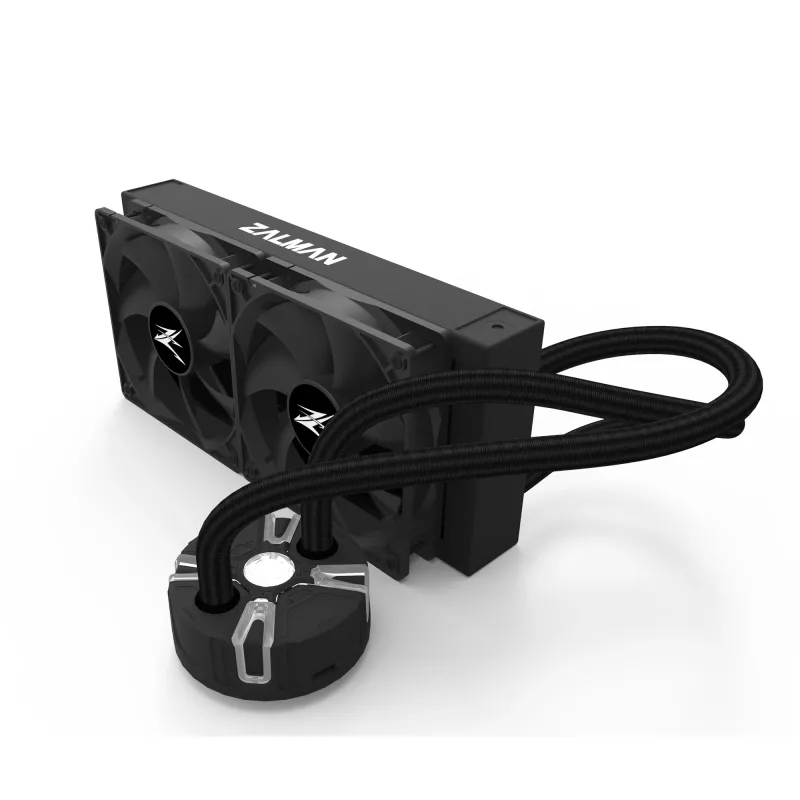 Zalman Reserator5 Z24 refrigeração líquida tudo-em-um para CPU, 2 ventoinhas PWM de 120 mm, LGA1700/AM4, preta