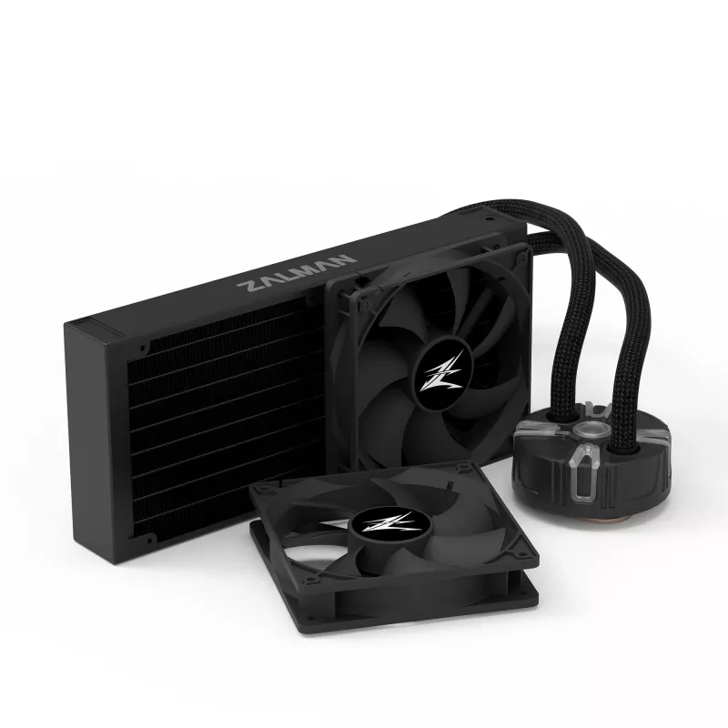 Zalman Reserator5 Z24 refrigeração líquida tudo-em-um para CPU, 2 ventoinhas PWM de 120 mm, LGA1700/AM4, preta