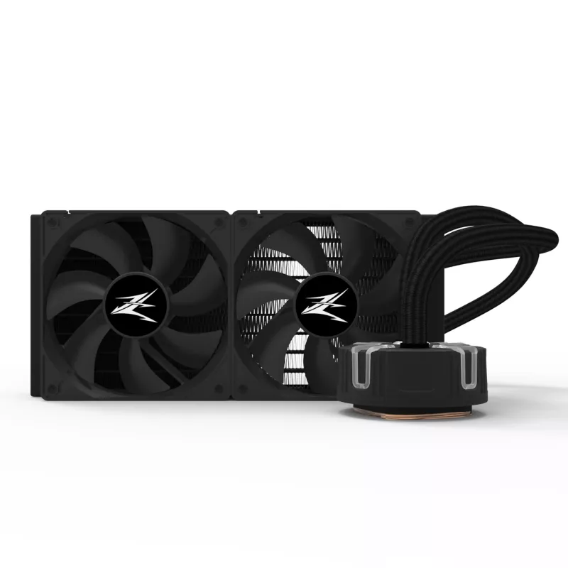 Zalman Reserator5 Z24 refrigeração líquida tudo-em-um para CPU, 2 ventoinhas PWM de 120 mm, LGA1700/AM4, preta