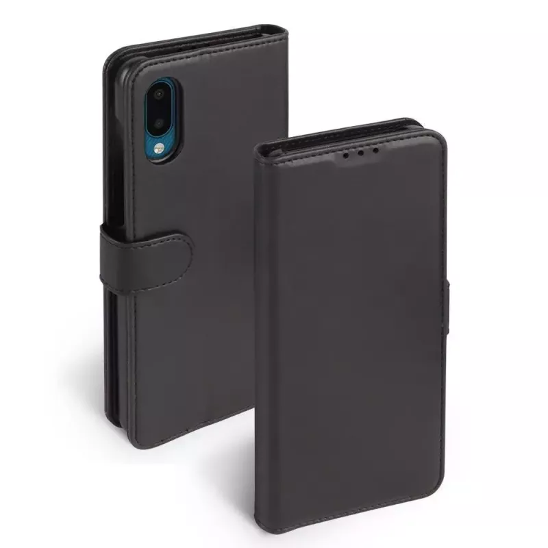 Capa com carteira Krusell Galaxy A02 16,5 cm Preto 3 compartimentos para cartões
