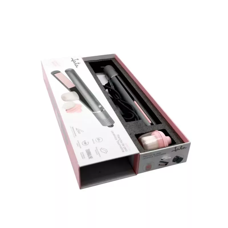 Ferro de alisar JATA JBSE2101 Warm Silver 200°C 40W 1,9m