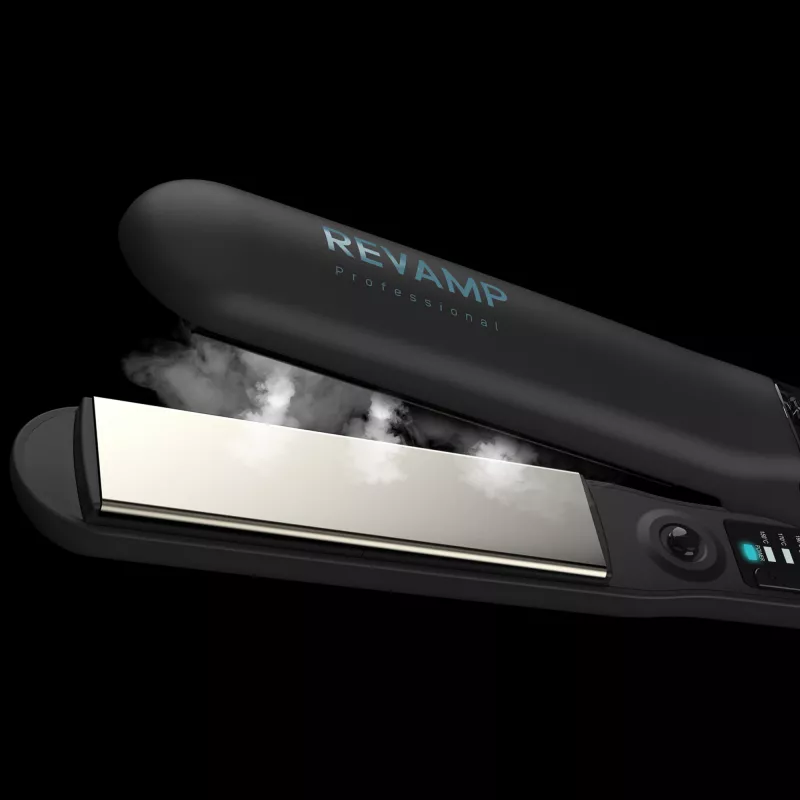 Ferro de alisar Revamp Progloss Steamcare ST-1600-EU Vapor Preto 3 m