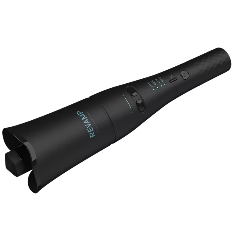 Revamp Progloss Hollywood Curl Ferro de caracóis automático Warm Preto 3 m