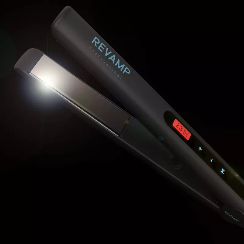 Revamp Progloss Touch Digital Ferro de alisar Warm Preto 3 m