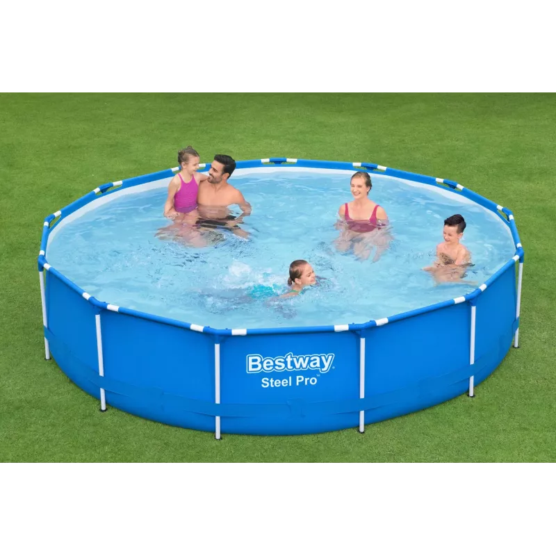 Piscina com estrutura Bestway Steel Pro 13' x 33 polegadas/3,96 m x 84 cm capacidade 8680 L