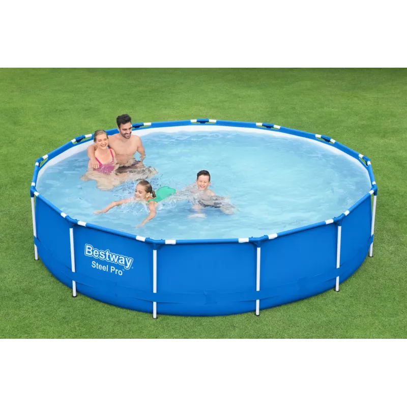 Piscina com estrutura Bestway Steel Pro 13' x 33 polegadas/3,96 m x 84 cm capacidade 8680 L