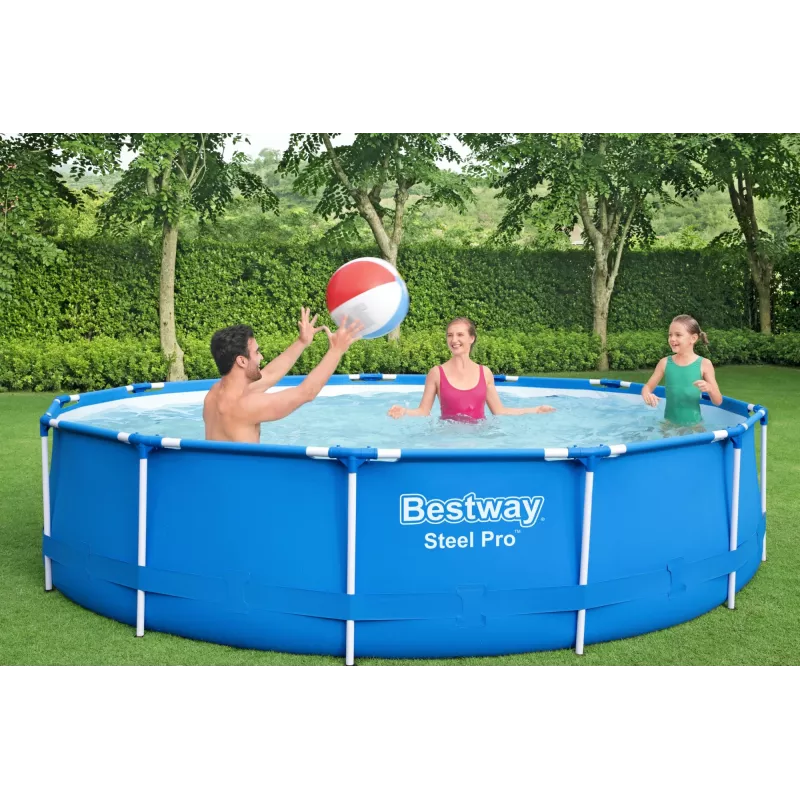 Piscina com estrutura Bestway Steel Pro 13' x 33 polegadas/3,96 m x 84 cm capacidade 8680 L