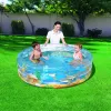 Piscina insuflável Bestway transparente Vida Marinha Φ1,5m x A53cm