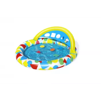 Piscina insuflável Bestway 52378, dimensões 47 polegadas x 46 polegadas x 18 polegadas (piscina de jardim insuflável)