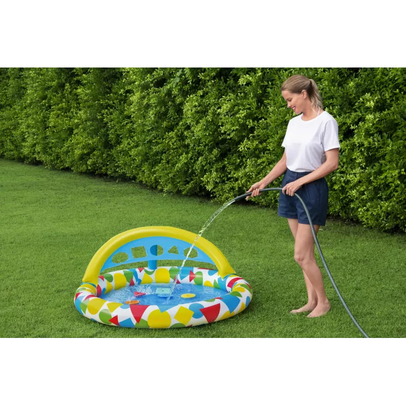 Piscina insuflável Bestway 52378, dimensões 47 polegadas x 46 polegadas x 18 polegadas (piscina de jardim insuflável)