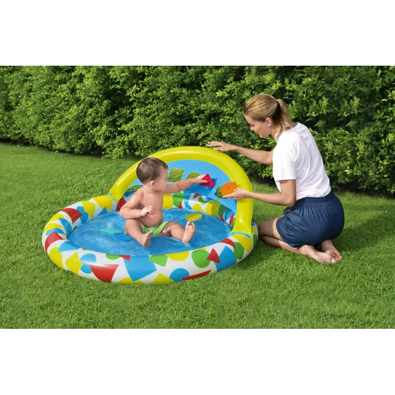 Piscina insuflável Bestway 52378, dimensões 47 polegadas x 46 polegadas x 18 polegadas (piscina de jardim insuflável)