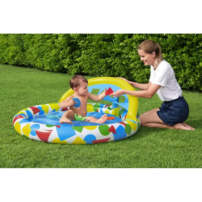 Piscina insuflável Bestway 52378, dimensões 47 polegadas x 46 polegadas x 18 polegadas (piscina de jardim insuflável)