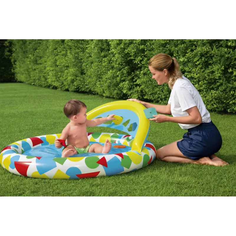 Piscina insuflável Bestway 52378, dimensões 47 polegadas x 46 polegadas x 18 polegadas (piscina de jardim insuflável)