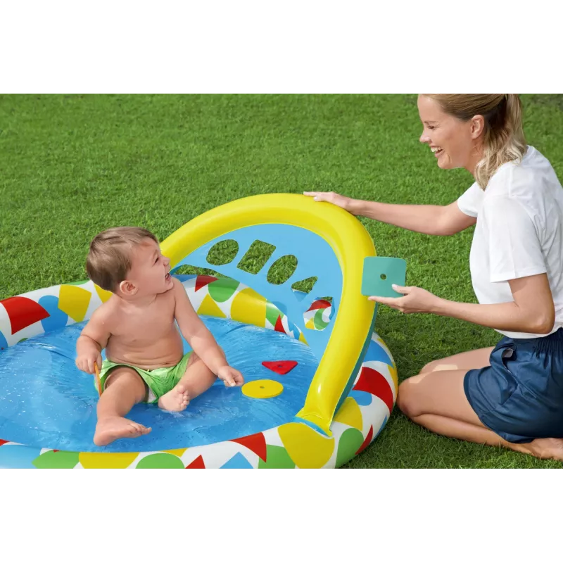 Piscina insuflável Bestway 52378, dimensões 47 polegadas x 46 polegadas x 18 polegadas (piscina de jardim insuflável)