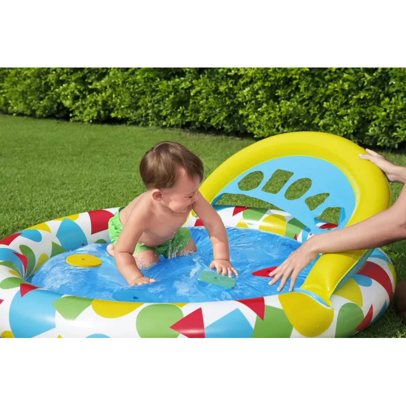 Piscina insuflável Bestway 52378, dimensões 47 polegadas x 46 polegadas x 18 polegadas (piscina de jardim insuflável)
