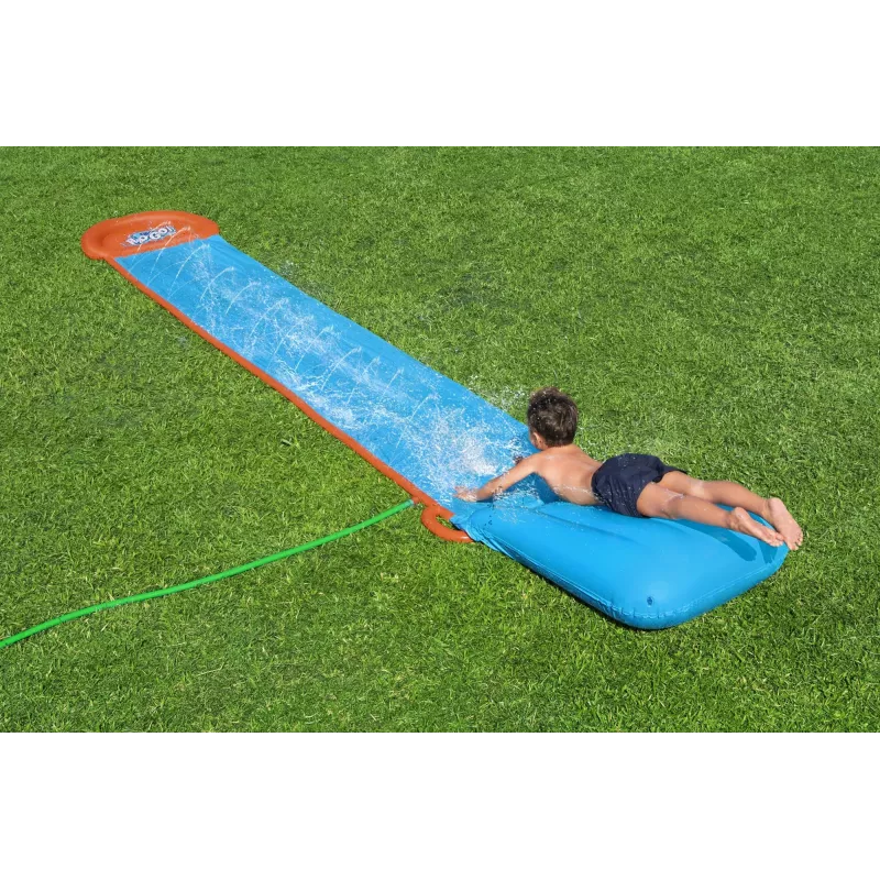 Escorrega de água de jardim Bestway H2OGO! Tsunami Splash Ramp Single Slide 4,88 m