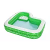 Bestway 7'7 polegadas x 7'7 polegadas x 20 polegadas/2,31 m x 2,31 m x 51 cm piscina familiar Tropical Paradise