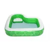 Bestway 7'7 polegadas x 7'7 polegadas x 20 polegadas/2,31 m x 2,31 m x 51 cm piscina familiar Tropical Paradise