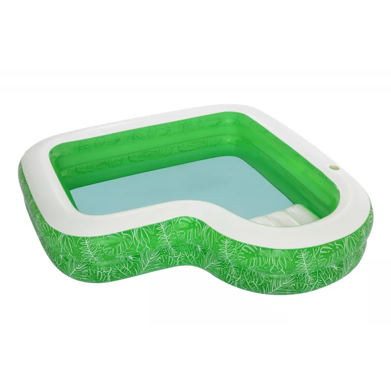 Bestway 7'7 polegadas x 7'7 polegadas x 20 polegadas/2,31 m x 2,31 m x 51 cm piscina familiar Tropical Paradise