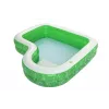 Bestway 7'7 polegadas x 7'7 polegadas x 20 polegadas/2,31 m x 2,31 m x 51 cm piscina familiar Tropical Paradise