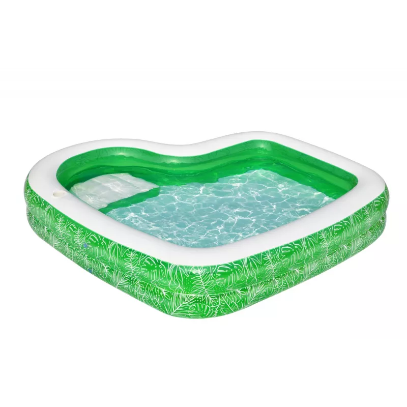 Bestway 7'7 polegadas x 7'7 polegadas x 20 polegadas/2,31 m x 2,31 m x 51 cm piscina familiar Tropical Paradise