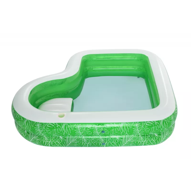 Bestway 7'7 polegadas x 7'7 polegadas x 20 polegadas/2,31 m x 2,31 m x 51 cm piscina familiar Tropical Paradise