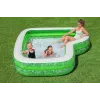 Bestway 7'7 polegadas x 7'7 polegadas x 20 polegadas/2,31 m x 2,31 m x 51 cm piscina familiar Tropical Paradise