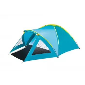 Tenda dome Bestway 68090 3 pessoas azul fibra de vidro poliéster