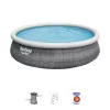 Bestway 57372 piscina insuflável redonda 12362 L cinzento
