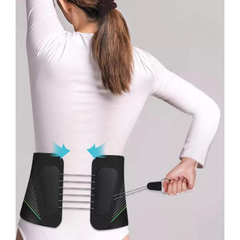 Cinto de massagem de suporte lombar HoMedics preto tecido
