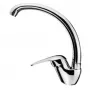 Torneira pull-down Edesa Iguazu cromado latão 25,5 cm de altura