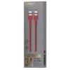 Cabo USB-C para USB-C Orsen S53, 1 m, 3 A, vermelho