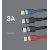 Cabo USB Type-C para Lightning Orsen S51, 3 A, 1 m, azul