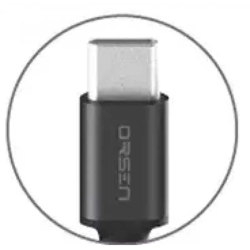Cabo USB-A para USB-C Orsen S9C 1 m, 2,1 A, preto