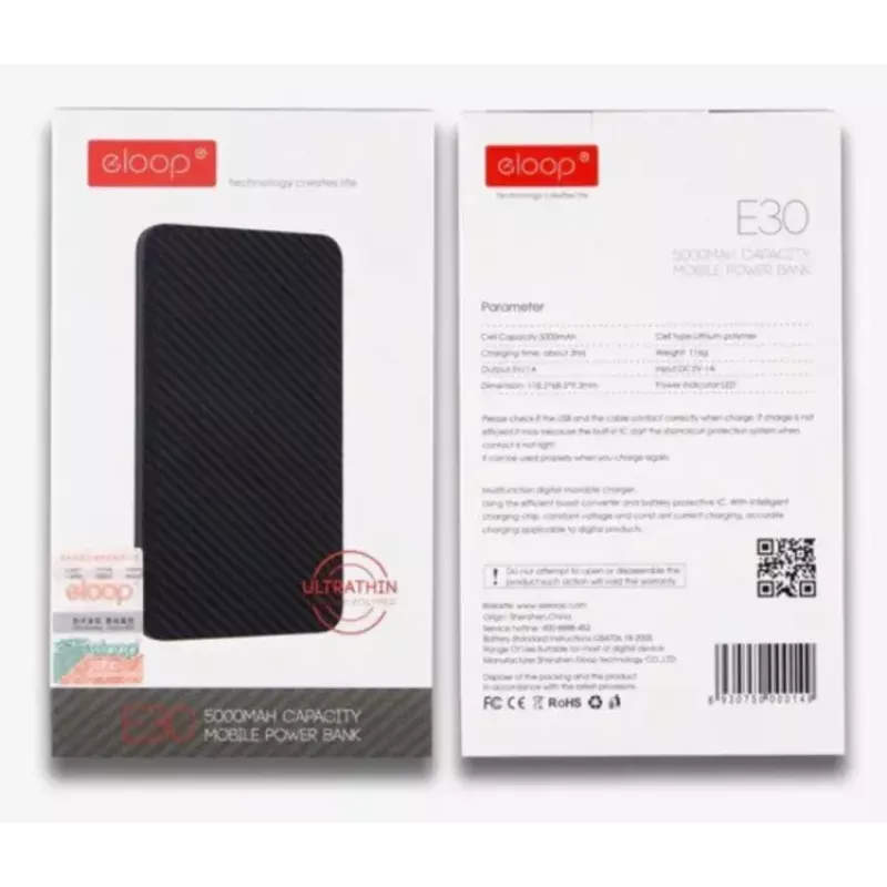 Powerbank portátil Eloop E30 5000 mAh