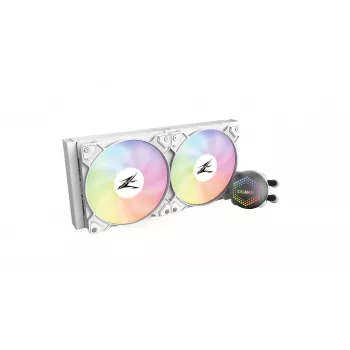 Refrigeração líquida para CPU Zalman ALPHA24 branca radiador de 240 mm 2 ventoinhas de 120 mm bomba ARGB refrigeração líquida all-in-one de duplo processador 12 cm