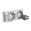 Refrigeração líquida para CPU Zalman ALPHA24 branca radiador de 240 mm 2 ventoinhas de 120 mm bomba ARGB refrigeração líquida all-in-one de duplo processador 12 cm