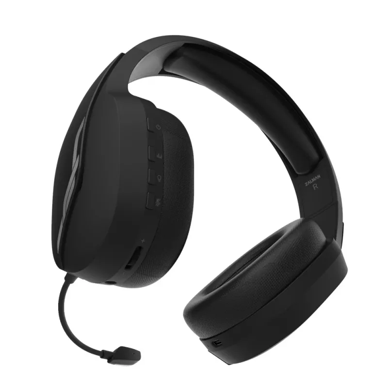 Headset Zalman HPS700 preto sem fios arco de cabeça gaming