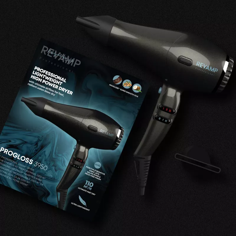 Secador de cabelo Revamp Progloss 3950 2300 W preto
