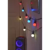 Denver SLP-510 grinalda de luzes LED inteligente para festas, 10 lâmpadas, 9 m, Wi-Fi, RGB, IP65