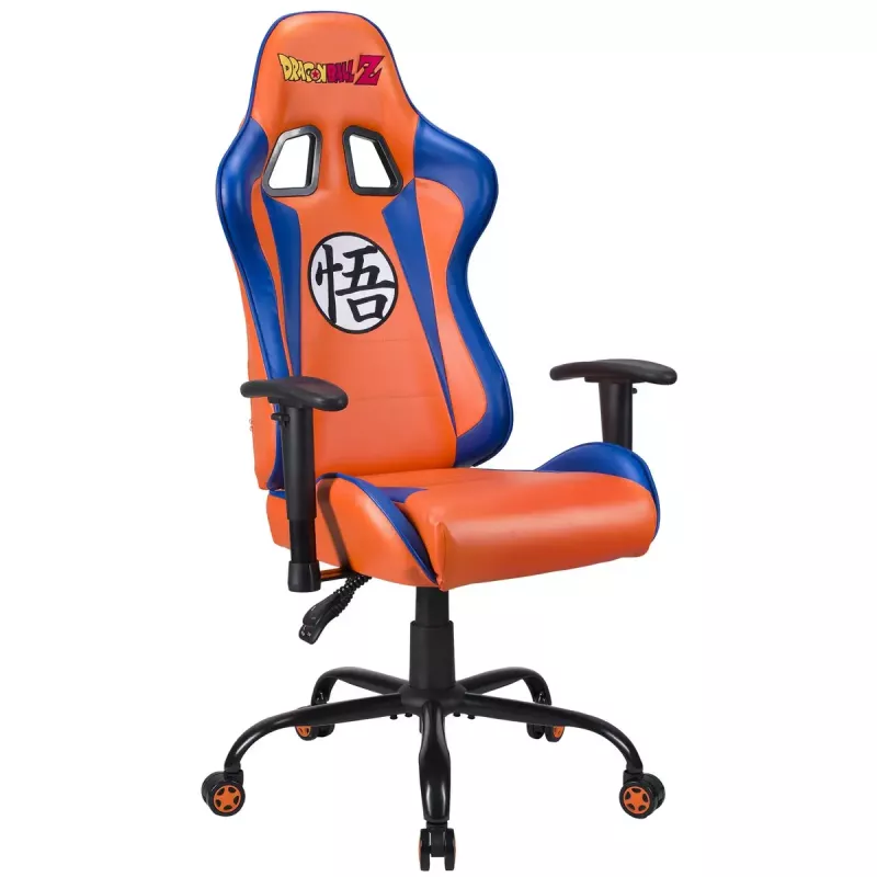 Cadeira gaming para PC Subsonic DBZ assento acolchoado cinzento laranja 125 kg