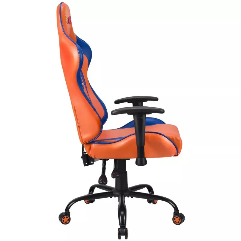 Cadeira gaming para PC Subsonic DBZ assento acolchoado cinzento laranja 125 kg