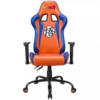Cadeira gaming para PC Subsonic DBZ assento acolchoado cinzento laranja 125 kg