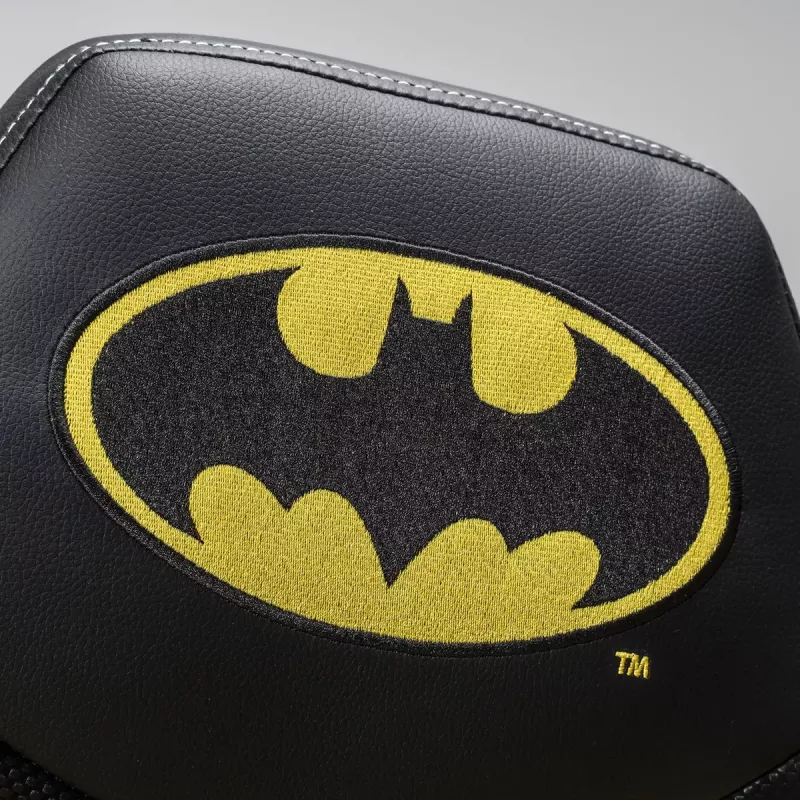 Cadeira gaming para PC Subsonic Batman Junior assento acolchoado preto amarelo