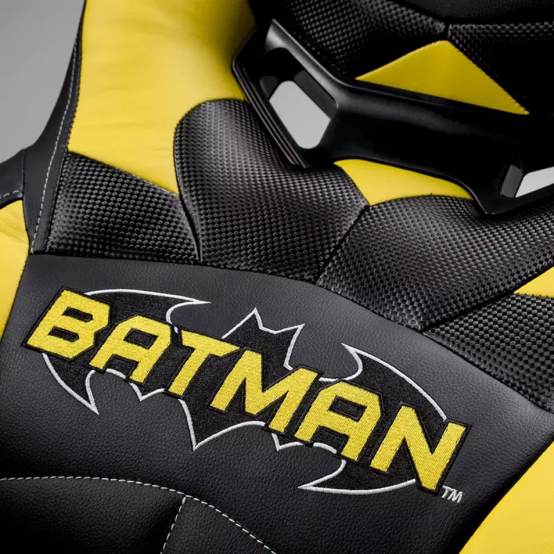 Cadeira gaming para PC Subsonic Batman Junior assento acolchoado preto amarelo